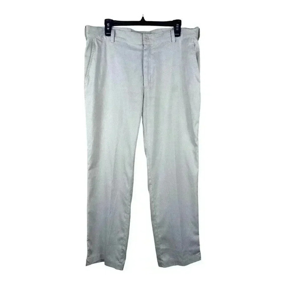 NIKE DRI FIT WHITE STRAIGHT LEG GOLF PANTS 36x32 - Picture 1 of 10